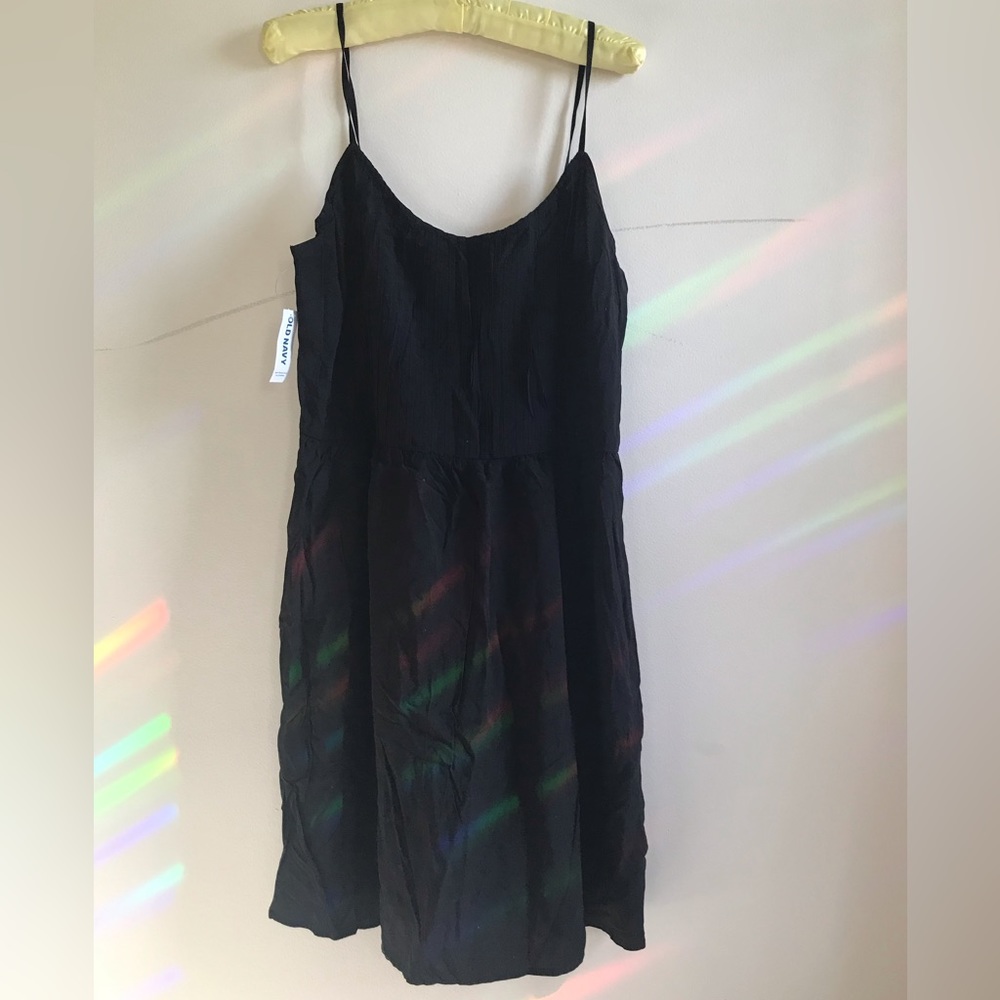 Old Navy Black tank dress fit and flare style